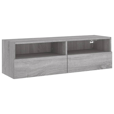 TV-seinäkaappi harmaa Sonoma 100x30x30 cm tekninen puu