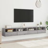 TV-seinäkaapit 2 kpl harmaa Sonoma 100x30x30 cm tekninen puu