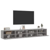 TV-seinäkaapit 2 kpl harmaa Sonoma 100x30x30 cm tekninen puu