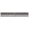 TV-seinäkaapit 2 kpl harmaa Sonoma 100x30x30 cm tekninen puu