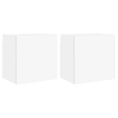 TV-seinäkaapit 2 kpl valkoinen 40,5x30x40 cm tekninen puu