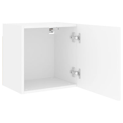 TV-seinäkaapit 2 kpl valkoinen 40,5x30x40 cm tekninen puu