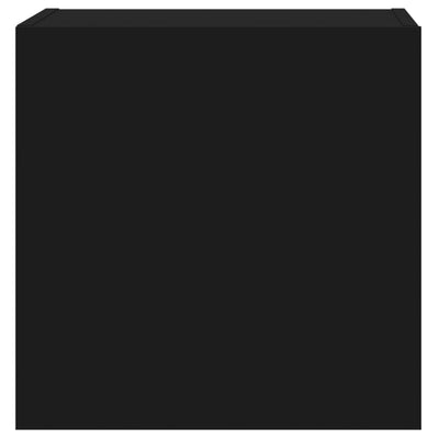 TV-seinäkaapit 2 kpl musta 40,5x30x40 cm tekninen puu