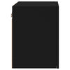 TV-seinäkaapit 2 kpl musta 40,5x30x40 cm tekninen puu