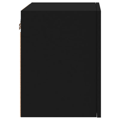 TV-seinäkaapit 2 kpl musta 40,5x30x40 cm tekninen puu