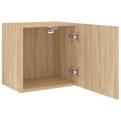TV-seinäkaapit 2 kpl Sonoma-tammi 40,5x30x40 cm tekninen puu
