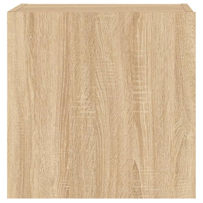 TV-seinäkaapit 2 kpl Sonoma-tammi 40,5x30x40 cm tekninen puu