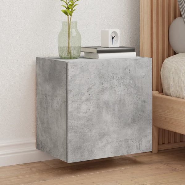 TV-seinäkaapit betoninharmaa 40,5x30x40 cm tekninen puu