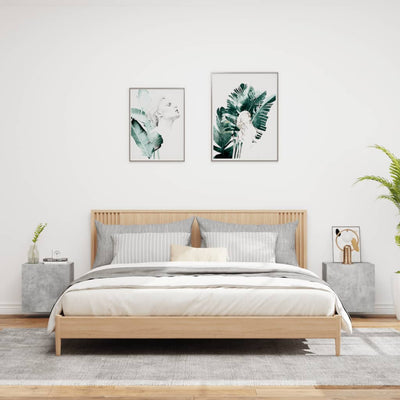 TV-seinäkaapit 2 kpl betoninharmaa 40,5x30x40 cm tekninen puu