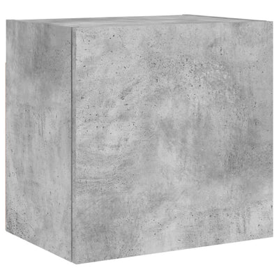 TV-seinäkaapit 2 kpl betoninharmaa 40,5x30x40 cm tekninen puu