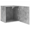 TV-seinäkaapit 2 kpl betoninharmaa 40,5x30x40 cm tekninen puu