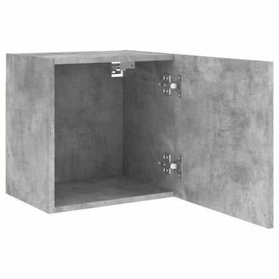TV-seinäkaapit 2 kpl betoninharmaa 40,5x30x40 cm tekninen puu