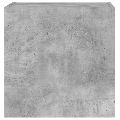 TV-seinäkaapit 2 kpl betoninharmaa 40,5x30x40 cm tekninen puu