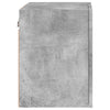 TV-seinäkaapit 2 kpl betoninharmaa 40,5x30x40 cm tekninen puu