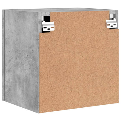 TV-seinäkaapit 2 kpl betoninharmaa 40,5x30x40 cm tekninen puu