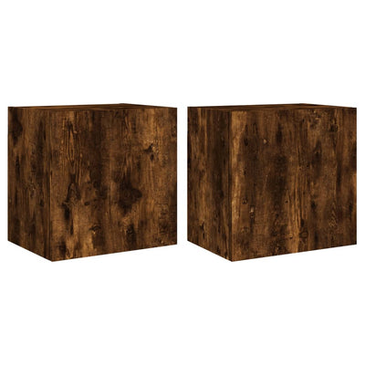 TV-seinäkaappi 2 kpl savutammi 40,5x30x40 cm tekninen puu
