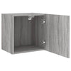 TV-seinäkaapit 2 kpl harmaa Sonoma 40,5x30x40 cm tekninen puu