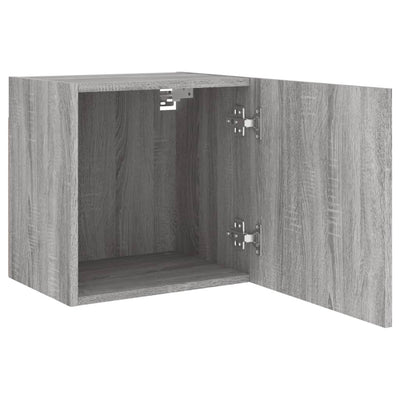 TV-seinäkaapit 2 kpl harmaa Sonoma 40,5x30x40 cm tekninen puu