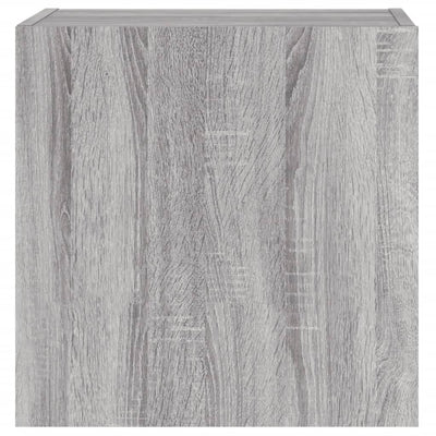 TV-seinäkaapit 2 kpl harmaa Sonoma 40,5x30x40 cm tekninen puu