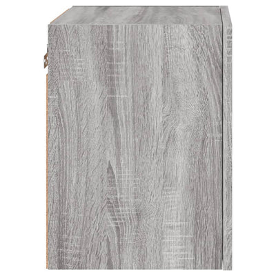 TV-seinäkaapit 2 kpl harmaa Sonoma 40,5x30x40 cm tekninen puu