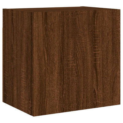 TV-seinäkaapit 2 kpl ruskea tammi 40,5x30x40 cm tekninen puu
