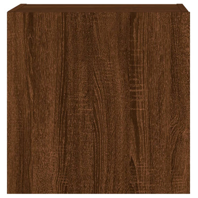 TV-seinäkaapit 2 kpl ruskea tammi 40,5x30x40 cm tekninen puu