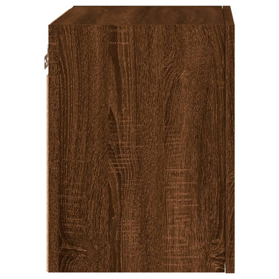 TV-seinäkaapit 2 kpl ruskea tammi 40,5x30x40 cm tekninen puu
