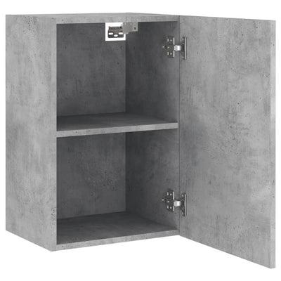 TV-seinäkaapit 2 kpl betoninharmaa 40,5x30x60 cm tekninen puu