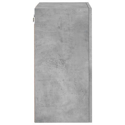 TV-seinäkaapit 2 kpl betoninharmaa 40,5x30x60 cm tekninen puu