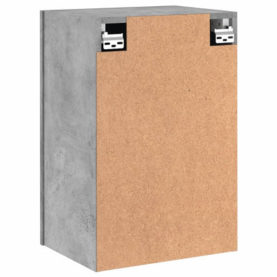 TV-seinäkaapit 2 kpl betoninharmaa 40,5x30x60 cm tekninen puu