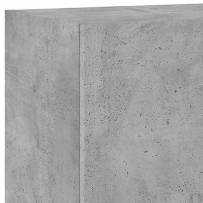 TV-seinäkaapit 2 kpl betoninharmaa 40,5x30x60 cm tekninen puu