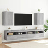 TV-seinäkaapit 2 kpl harmaa Sonoma 40,5x30x60 cm tekninen puu