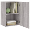 TV-seinäkaapit 2 kpl harmaa Sonoma 40,5x30x60 cm tekninen puu
