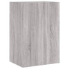 TV-seinäkaapit 2 kpl harmaa Sonoma 40,5x30x60 cm tekninen puu