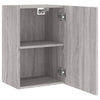 TV-seinäkaapit 2 kpl harmaa Sonoma 40,5x30x60 cm tekninen puu