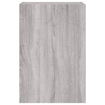 TV-seinäkaapit 2 kpl harmaa Sonoma 40,5x30x60 cm tekninen puu
