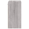 TV-seinäkaapit 2 kpl harmaa Sonoma 40,5x30x60 cm tekninen puu