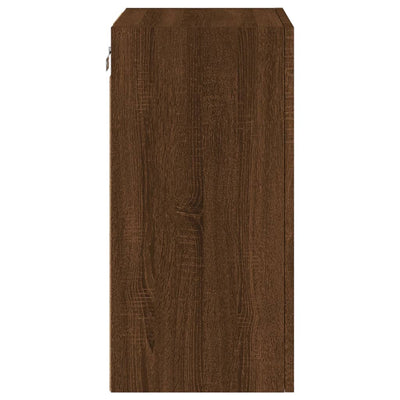 TV-seinäkaapit 2 kpl ruskea tammi 40,5x30x60 cm tekninen puu