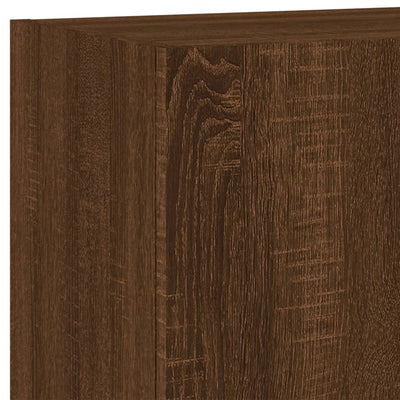 TV-seinäkaapit 2 kpl ruskea tammi 40,5x30x60 cm tekninen puu