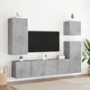 TV-seinäkaappi betoninharmaa 40,5x30x90 cm tekninen puu