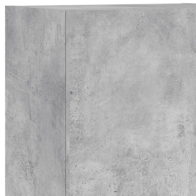 TV-seinäkaappi betoninharmaa 40,5x30x102 cm tekninen puu
