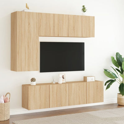 TV-kaappi seinäkiinnitettävä Sonoma-tammi 60x30x41 cm