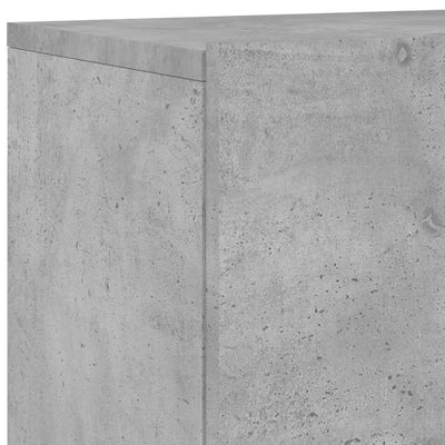 TV-kaapit seinäkiinnitettävä 2 kpl betoninharmaa 60x30x41 cm
