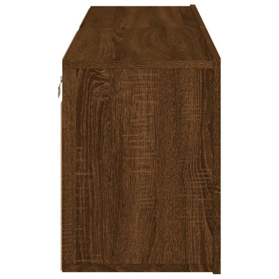 TV-kaapit seinäkiinnitettävä 2 kpl ruskea tammi 60x30x41 cm