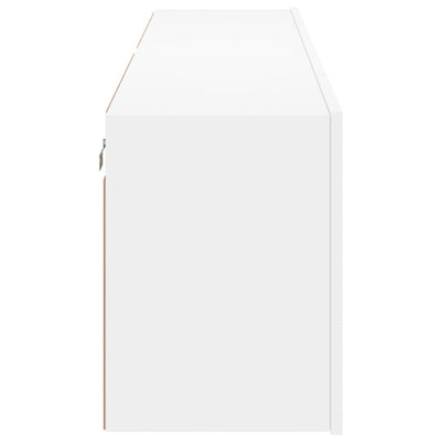 TV-kaapit seinäkiinnitettävä 2 kpl valkoinen 80x30x41 cm