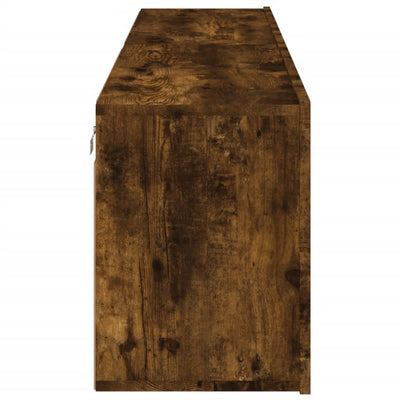 TV-kaapit seinäkiinnitettävä 2 kpl savutammi 80x30x41 cm