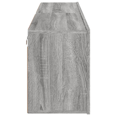 TV-kaapit seinäkiinnitettävä 2 kpl harmaa Sonoma 80x30x41 cm