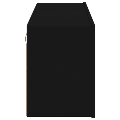 TV-kaappi seinäkiinnitettävä musta 100x30x41 cm