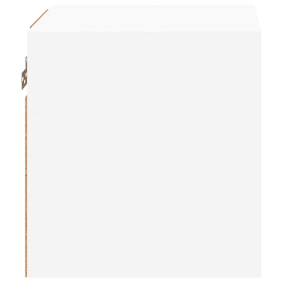 TV-seinäkaapit LED-valoilla 2 kpl valkoinen 30x28,5x30 cm