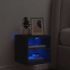 TV-seinäkaappi LED-valoilla musta 30x28,5x30 cm